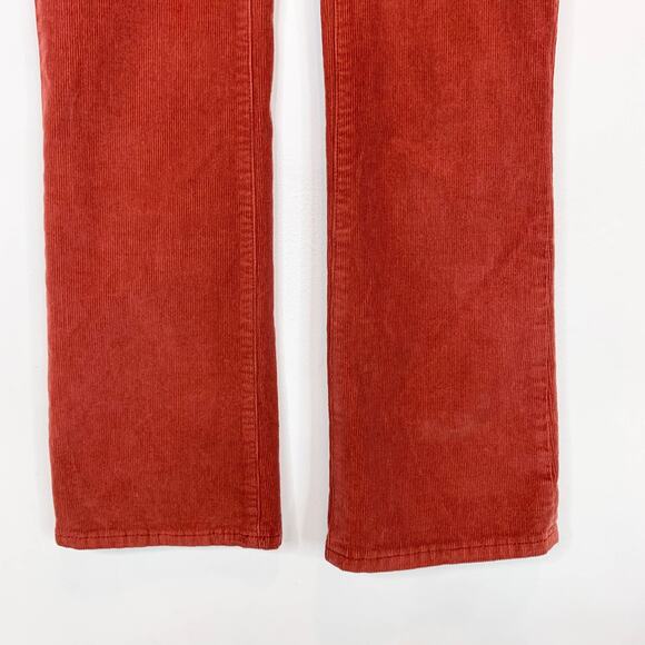 MADEWELL Cali Demi Boot burnt sienna corduroy bootcut pants button fly 3072 - Picture 11 of 12